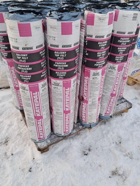 Katepal Parveke pintakermi harmaa 1x8m 1-laatu